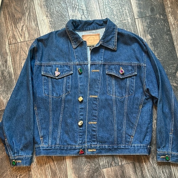 Limited Jeans 90’s Jeweled Denim Jacket - Picture 1 of 11